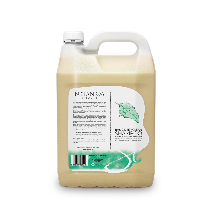Botaniqa Basic Deep Clean Shampoo – Tiefenreinigung vor der Pflege – 4 L