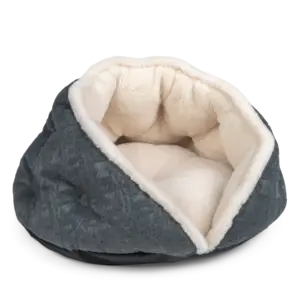 Trendpet LunaNest – geschütztes Kuschelbett für kleine Hunde und Katzen – Beige