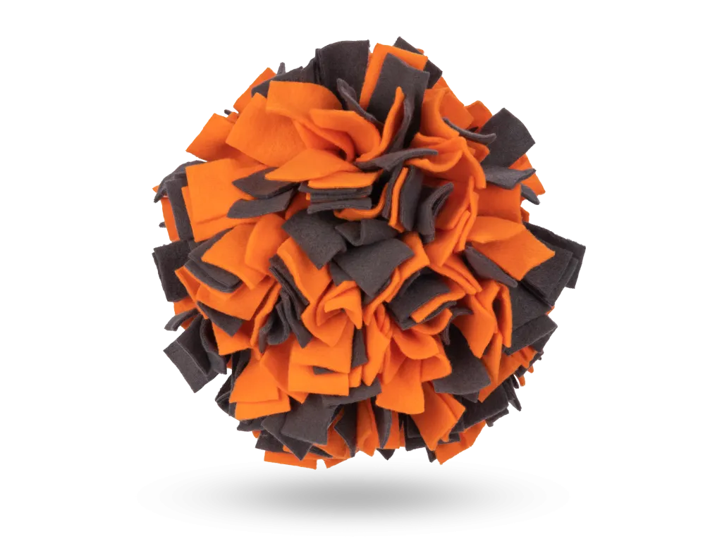 Trendpet Schnüffelball – textile Suchbeschäftigung für Hunde – Orange