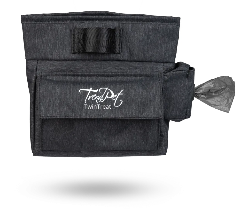 Trendpet TwinTreat Plus – Leckerlitasche mit Fingerhandtüchern – Basic